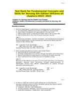 Test Bank - Medical-Surgical Nursing: Concepts for Interprofessional Collaborative Care 9 th Edition Ignatavicius