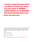 i human comprehensive Heart and Neck Vesselscase study real one week 9I HUMAN LAURA WOOD 41Y/O REASON FOR EVALUATION Heart and Neck Vesselscase