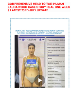 COMPREHENSIVE HEAD TO TOE IHUMAN LAURA WOOD CASE STUDY REAL ONE WEEK 9 LATEST 30TH  JULY UPDATE COMP