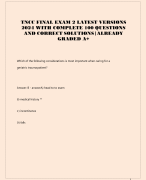 TNCC FINAL EXAM 2 LATEST VERSIONS  2024 WITH COMPLETE 100 QUESTIONS AND CORRECT SOLUTIONS|ALREADY  GRADED A+