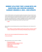 NEWEST ATLS POST TEST 4 EXAM WITH 340  QUESTIONS AND VERIFIED ANSWERS  ALREADY GRADED A+ 2024 – 2025 UPDATE