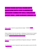 BCMAS EXAM (ACTUAL EXAM) WITH  QUESTIONS WITH VERY ELABORATED ANSWERS CORRECTRY WELL ORGANIZED LATEST 2024 – 2025 ALREADY GRADED A+           
