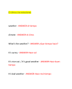 El clima y las estaciones