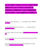 SOLAS QUIZ 3 EXAM (ACTUAL EXAM) WITH  QUESTIONS WITH VERY ELABORATED ANSWERS CORRECTRY WELL ORGANIZED LATEST 2024 – 2025 ALREADY GRADED A+