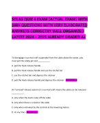 SOLAS QUIZ 4 EXAM (ACTUAL EXAM) WITH 100+ QUESTIONS WITH VERY ELABORATED ANSWERS CORRECTRY WELL ORGANIZED LATEST 2024 – 2025 ALREADY GRADED A+     