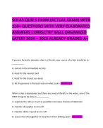 SOLAS QUIZ 5 EXAM (ACTUAL EXAM) WITH 120+ QUESTIONS WITH VERY ELABORATED ANSWERS CORRECTRY WELL ORGANIZED LATEST 2024 – 2025 ALREADY GRADED A+  