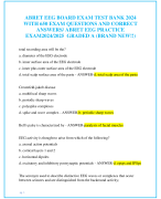 ABRET EEG BOARD EXAM TEST BANK 2024  WITH 650 EXAM QUESTIONS AND CORRECT  ANSWERS/ ABRET EEG PRACTICE  EXAM 2024/2025 GRADED A (BRAND NEW!!)