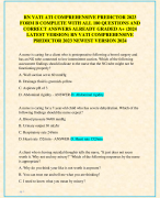 RN VATI ATI COMPREHENSIVE PREDICTOR 2023  FORM B COMPLETE WITH ALL 180 QUESTIONS AND  CORRECT ANSWERS ALREADY GRADED A+ (2024  LATEST VERSION) RN VATI COMPREHENSIVE  PREDICTOR 2023 NEWEST VERSION 2024