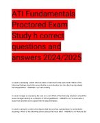 ATI Comprehensive Online Practice 2019 with correct questions and answers 2024/2025