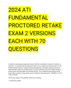 ATI Fundamentals Proctored Exam Study h correct questions and answers 2024/2025