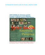 TESTBANK FOR AMERICA AND ITS PEOPLE UPDATED EXAM