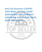 Hesi A2 Grammar LATEST  2024 REAL ACTUAL EXAM  QUESTIONS AND CORRECT  CERTIFIED SOLUTIONS UNTIL  NOW GRADED A+