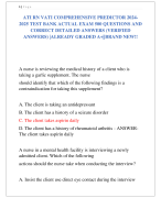 ATI RN VATI COMPREHENSIVE PREDICTOR 2024- 2025 TEST BANK ACTUAL EXAM 500 QUESTIONS AND  CORRECT DETAILED ANSWERS (VERIFIED  ANSWERS) |ALREADY GRADED A+||BRAND NEW!!
