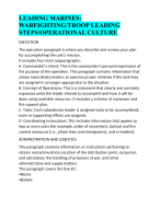 LEADING MARINES: WARFIGHTING/TROOP LEADING STEPS/OPERATIONAL CULTURE