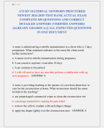 ATI RN MATERNAL NEWBORN PROCTORED  NEWEST 2024-2025 TEST BANK ACTUAL EXAM  COMPLETE 550 QUESTIONS AND CORRECT  DETAILED ANSWERS (VERIFIED ANSWERS) |ALREADY GRADED A+|| ALL EXPECTED QUESTIONS  IN ONE DOCUMENT
