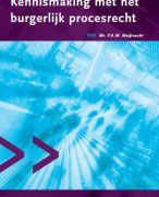 Samenvatting Kennismaking met het burgerlijk procesrecht H1-12, Mr. P.A.M. Meijknecht, Dertiende druk ISBN 9789013117172
