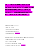 BUNDLE FOR SOLAS EXAMS QUESTIONS WITH VERY ELABORATED ANSWERS CORRECTRY WELL ORGANIZED LATEST 2024 – 2025 ALREADY GRADED A+ 