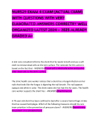 BUNDLE FOR NUR 529 EXAMS 1,2,3 AND 4 QUESTIONS WITH VERY ELABORATED ANSWERS CORRECTRY WELL ORGANIZED LATEST 2024 – 2025 ALREADY GRADED A+ 