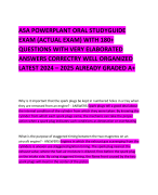 ASA POWERPLANT ORAL STUDYGUIDE EXAM (ACTUAL EXAM) WITH 180+ QUESTIONS WITH VERY ELABORATED ANSWERS CORRECTRY WELL ORGANIZED LATEST 2024 – 2025 ALREADY GRADED A+ 