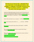 NDAEB EXAM TEST BANK 1 2024/2025 REAL  EXAM REVIEW WITH 400 QUESTIONS AND  CORRECT VERIFIED ANSWERS/