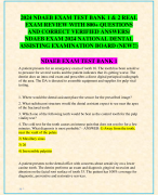 2024 NDAEB EXAM TEST BANK 1 & 2 REAL  EXAM REVIEW WITH 800+ QUESTIONS  AND CORRECT VERIFIED ANSWERS/