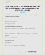 ACEDS EXAM ACTUAL EXAM COMPLETE 300 QUESTIONS AND DETAILED ANSWERS ALREADY GRADED A+ LATEST UPDATE JUST RELEASED