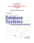 Test Bank For Database Systems Design, Implementation, & Management 14th Edition By Carlos Coronel, Steven Morris |All Chapters, Complete Q & A, Latest 2024|