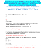 WONDERLIC TEST NEWEST ACTUAL TEST NEW  VERSION UPDATE 2024-2025 BEST MATERIAL FOR  STUDYING WITH VERIFIED ANSWERS