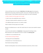 HESI RN EXIT EXAM WITH NGN VERSION 1 – 6 NEW LATEST VERSION UPDATED 2024-2025 BEST STUDYING MATERIAL WITH VERIFIED ANSWERS