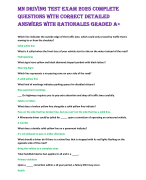 MN DRIVING TEST EXAM 2025 COMPLETE  QUESTIONS WITH CORRECT DETAILED  ANSWERS WITH RATIONALES GRADED A+