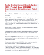 Social Studies Content Knowledge test  (5081) Praxis II Exam 2024-2025  Questions and Correct Answers Rated  A+| Verified Social Studies Content Knowledge 5081 Praxis II Exam UpdateLatest 2024-2025 Quiz with Accurate Solutions Aranking Allpassl'