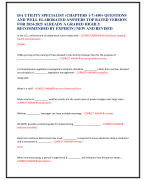 ISA UTILITY SPECIALIST (CHAPTERS 1-7) 450+ QUESTIONS  AND WELL ELABORATED ANSWERS TOP RATED VERSION  FOR 2024-2025 ALREADY A GRADED HIGHLY  RECOMMENDED BY EXPERTS | NEW AND REVISED