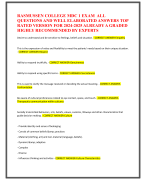 RASMUSSEN COLLEGE MDC 1 EXAM ALL  QUESTIONS AND WELL ELABORATED ANSWERS TOP  RATED VERSION FOR 2024-2025 ALREADY A GRADED  HIGHLY RECOMMENDED BY EXPERTS