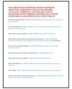 WGU D202 HUMAN GROWTH AND DEVELOPMENT  OBJECTIVE ASSESSMENT TEST BANK 2024/2025 |  ACCURATE CURRENTLY TESTING REAL EXAM  QUESTIONS WITH VERIFIED ANSWERS AND A STUDY  GUIDE FOR GUARANTEED PASS | LATEST UPDATE