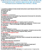 NURS 612 EXAM 3 MARYVILLE UNIVERSITY ADVANCED HEALTH  ASSESSMENT EXAM 3 NEWEST 2024 ACTUAL 200+ QUESTIONS  WITH DETAILED VERIFIED SOLUTIONS/A+ GRADE