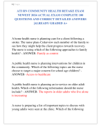 ATI RN COMMUNITY HEALTH RETAKE EXAM  NEWEST 2024 ACTUAL EXAM COMPLETE 100  QUESTIONS AND CORRECT DETAILED ANSWERS  |ALREADY GRADED A+