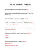 SHARP ESO EXAM (ACTUAL) 2024 QUESTIONS AND ANSWERS