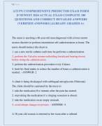ATI PN COMPREHENSIVE PREDICTOR EXAM FORM  D NEWEST 2024 ACTUAL EXAM COMPLETE 180  QUESTIONS AND CORRECT DETAILED ANSWERS  (VERIFIED ANSWERS) |ALREADY GRADED A+