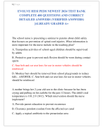 EVOLVE HESI PEDS NEWEST 2024 TEST BANK  COMPLETE 400 QUESTIONS AND CORRECT  DETAILED ANSWERS (VERIFIED ANSWERS) |ALREADY GRADED A+