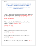 CIBTAC THEORY EXAM NEWEST 2024 ACTUAL  EXAM COMLETE 100 QUESTIONS ND CORRECT  DETAILED ANSWERS (VERIFIED ANSWERS) |ALREADY GRADED A