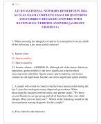 ATI RN MATERNAL NEWBORN REMEDITION 2024  ACTUAL EXAM COMPLETE EXAM 100 QUESTIONS  AND CORRECT DETAILED ANSWERS WITH  RATIONALES (VERIFIED ANSWERS) |ALREADY  GRADED A+