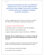 CAPSTONE FUNDAMENTALS RN ATI VERSION D  NEWEST 2024 ACTUAL EXAM COMPLETE 100  QUESTIONS AND CORRECT DETAILED ANSWERS  WITH RATIONALES (VERIFIED ANSWERS) |ALREADY GRADED A+