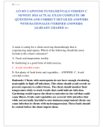 ATI RN CAPSTONE FUNDAMENTALS VERSION C  NEWEST 2024 ACTUAL EXAM COMPLETE 100  QUESTIONS AND CORRECT DETAILED ANSWERS  WITH RATIONALES (VERIFIED ANSWERS) |ALREADY GRADED A+