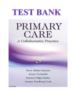 TEST BANK Primary Care: Art and Science of Advanced  Practice Nursing - An Interprofessional  Approach Test Bank 5th Edition