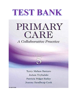 TEST BANK PRIMARY CARE: ART AND SCIENCE  OF ADVANCED PRACTICE NURSING  AN INTERPROFESSIONAL  APPROACH 5TH EDITION BY LYNNE  M. DUNPHY