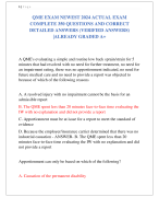 QME EXAM NEWEST 2024 ACTUAL EXAM  COMPLETE 350 QUESTIONS AND CORRECT  DETAILED ANSWERS (VERIFIED ANSWERS) |ALREADY GRADED A+