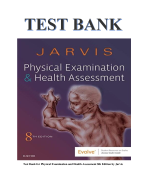 Test Bank for Physical Examination and Health Assessment 8th Edition by Jarvis