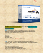 COKO Exam Study Deck 1 2024-2025 /Questions And Answers (A+)