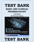 TEST BANK PHARMACOTHERAPEUTICS FOR ADVANCED PRACTICE 4TH  EDITION BY VIRGINA POOLE ARCANGELO