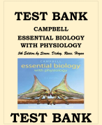 Campbell Essential Biology with Physiology, 5th Edition Test Bank